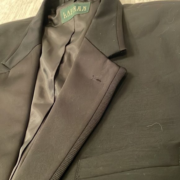 RALPH LAUREN Formal/Tuxedo Worsted Wool Sport Coat Jacket BLACK / Size 46R - Picture 8 of 12
